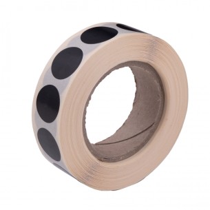 Zaklejki do tarcz Rabarbar Rolka Czarne 16 mm 1000 szt. 2