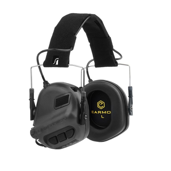 Aktywne ochronniki słuchu do hełmów EARMOR M31 - Czarny|2max.pl