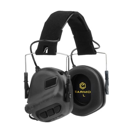 Aktywne ochronniki słuchu do hełmów EARMOR M31 - Czarny