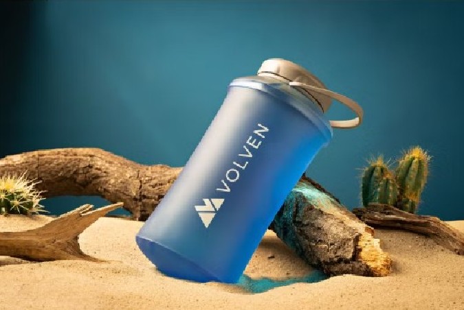 Butelka na wodę VOLVEN ELV WIDE 1000ml - Niebieska