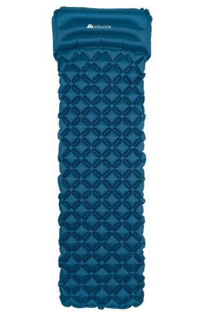 Materac turystyczny z poduszką VOLVEN AIR COMFORT PLUS - Niebieski