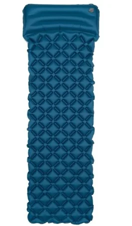 Materac turystyczny z poduszką VOLVEN AIR COMFORT PLUS - Niebieski