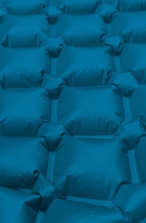 Materac turystyczny z poduszką VOLVEN AIR COMFORT PLUS - Niebieski