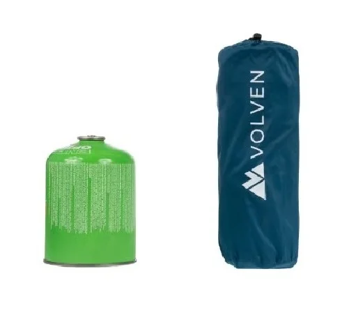 Materac turystyczny z poduszką VOLVEN AIR COMFORT PLUS - Niebieski