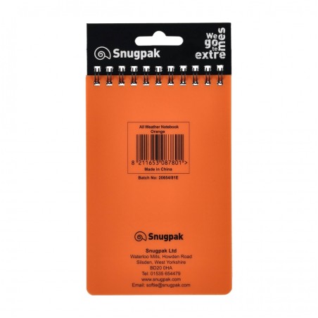 Notes wodoodporny Snugpak - Pomarańczowy