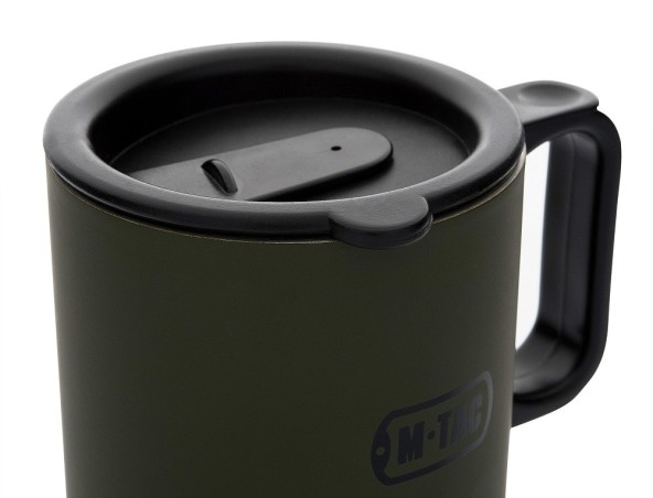 M-TAC kubek termiczny 450 ml z pokrywą Olive
