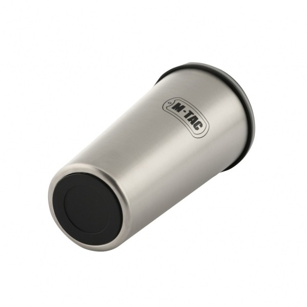 Kubek termiczny z zaworem M-TAC 450ml - Srebrny