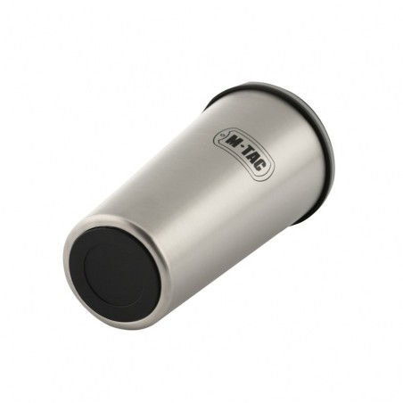 Kubek termiczny z zaworem M-TAC 450ml - Srebrny