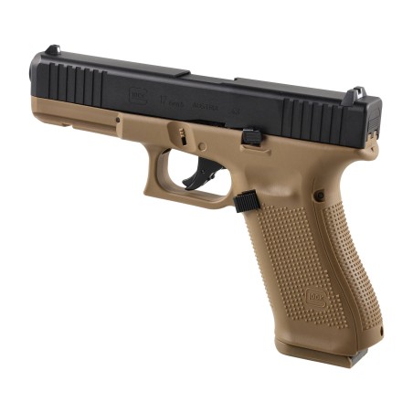 Pistolet na kule gumowe Glock 17 Gen 5 T4E .43 CO2 Blow-back Coyote