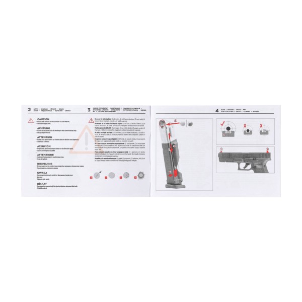Pistolet na kule gumowe Glock Gen 5 T4E .43 CO2...