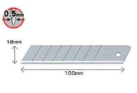 Ostrza segmentowe 18 mm OLFA LB-50, 50 szt 2