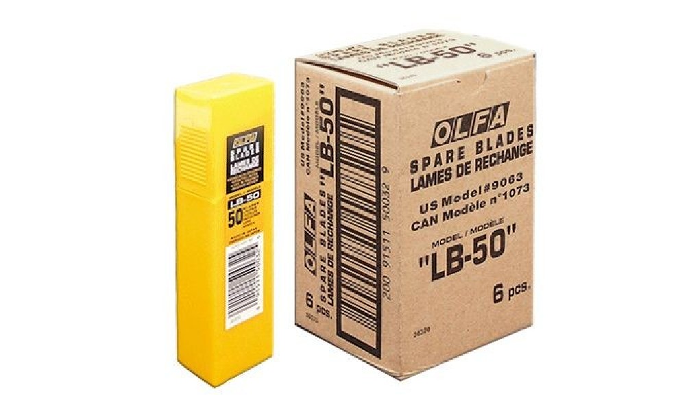 Ostrza segmentowe 18 mm OLFA LB-50, 50 szt