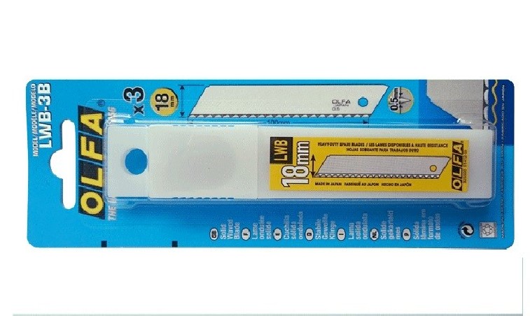 Ostrza do izolacji 18 mm OLFA LWB-3B, 3 szt