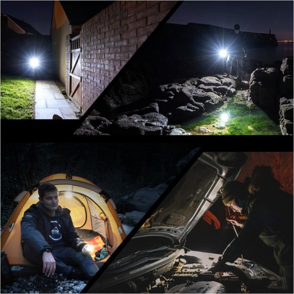 Latarka FENIX E03R V2.0 Niebieska 500 lm