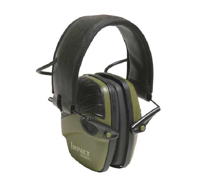 Howard Leight Impact Sport zielone słuchawki aktywne