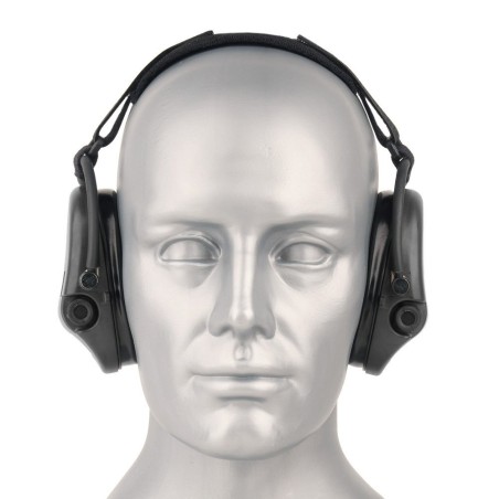 Ochronniki słuchu aktywne nakarkowe SORDIN Supreme PRO X - Czarne