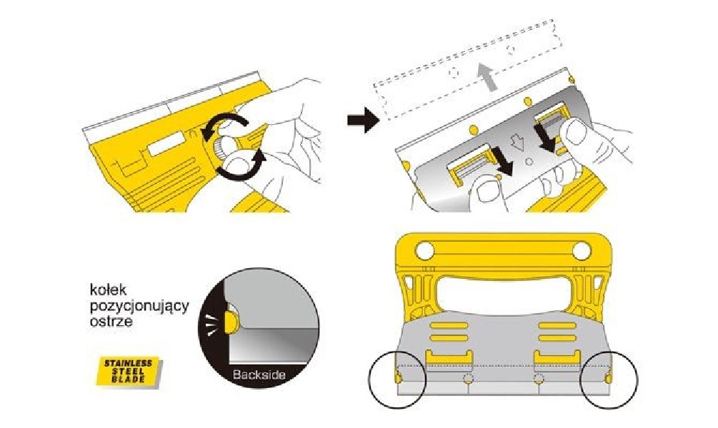Ostrza do skrobaka OLFA GSB-1S 30 szt