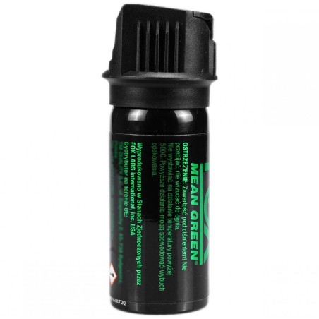 Gaz pieprzowy Fox Labs Mean Green Stożek z Barwnikiem Znakującym 1.5oz 43 ml