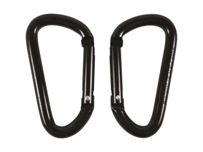 Karabińczyk BCB czarny 8 mm 2 szt.