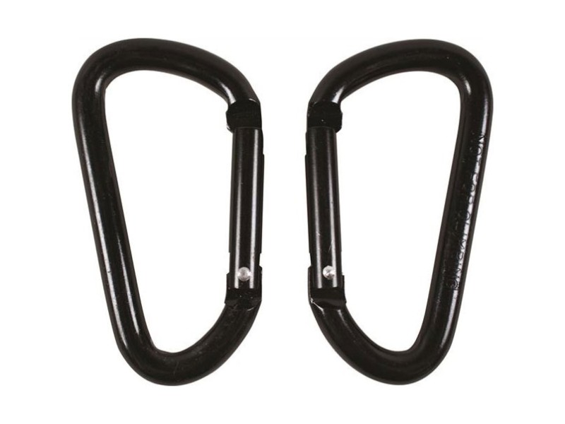 Karabińczyk BCB czarny 8 mm 2 szt.