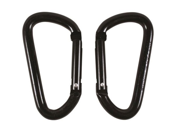 Karabińczyk BCB czarny 8 mm 2 szt.