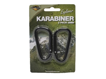 Karabińczyk BCB czarny 8 mm 2 szt. 2