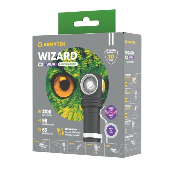 Latarka ARMYTEK Wizard C2 WUV 1100 lm