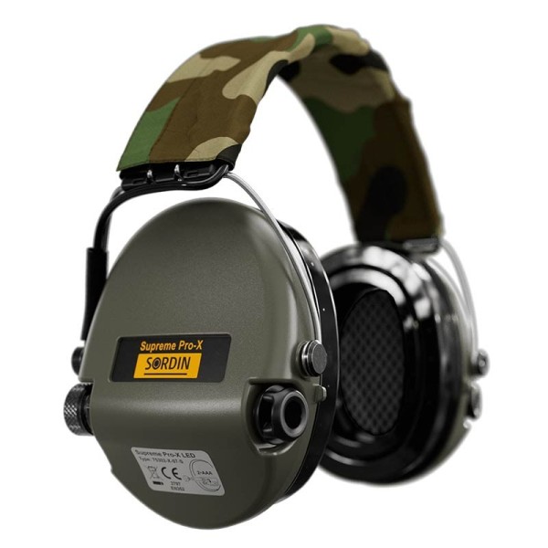 Sordin Supreme PRO X z lampką LED Camo