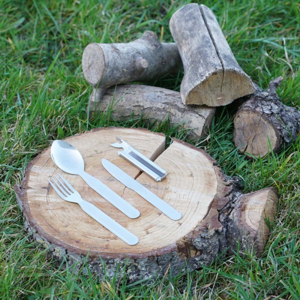 Niezbędnik turystyczny Fosco Zestaw Sztućców 4w1