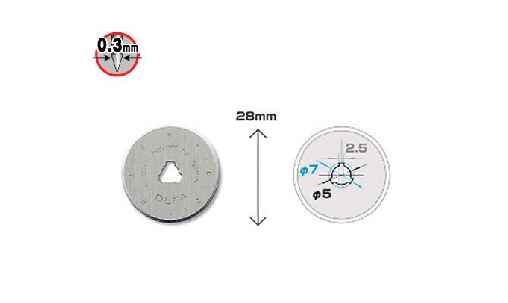 Ostrza krążkowe OLFA RB28-2, 28 mm, 2 szt