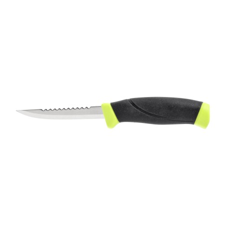 Nóż Morakniv Fishing Comfort Scaler 098 z ząbkami - Stal Nierdzewna Sandvik 12C27