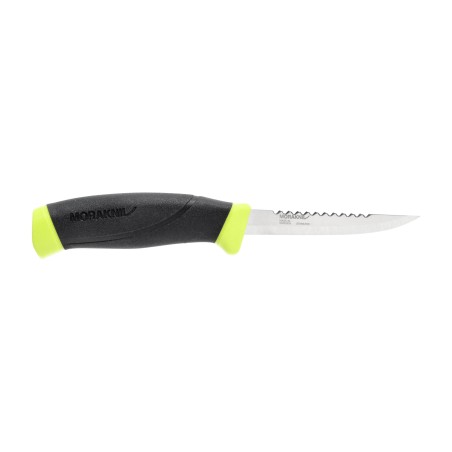 Nóż Morakniv Fishing Comfort Scaler 098 z ząbkami - Stal Nierdzewna Sandvik 12C27