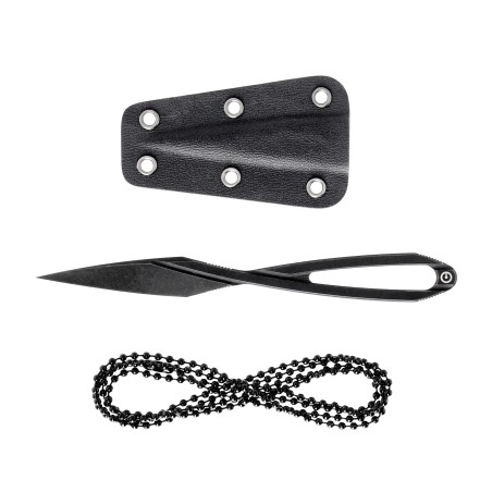 Nóż na szyję Civivi D-Art C21001-2 Czarny - Stal Węglowa D2