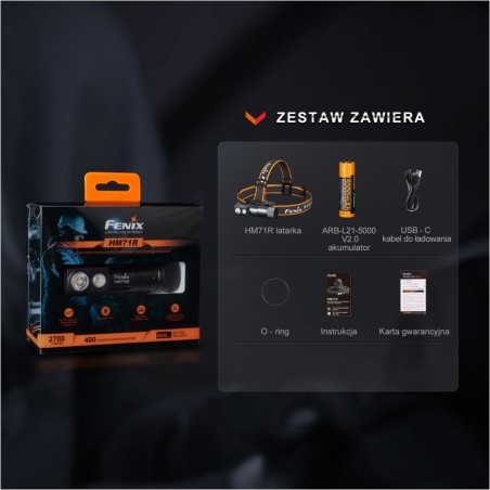 FENIX HM71R latarka czołowa 2700 lm