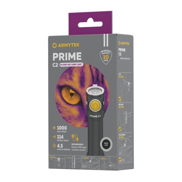 Latarka ARMYTEK Prime C2 Magnet USB 1000 lm