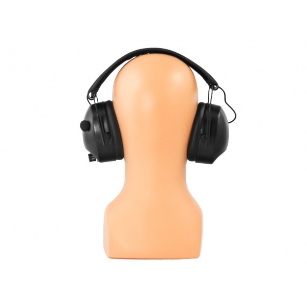 Słuchawki ochronniki słuchu RealHunter Aktywne - Czarne