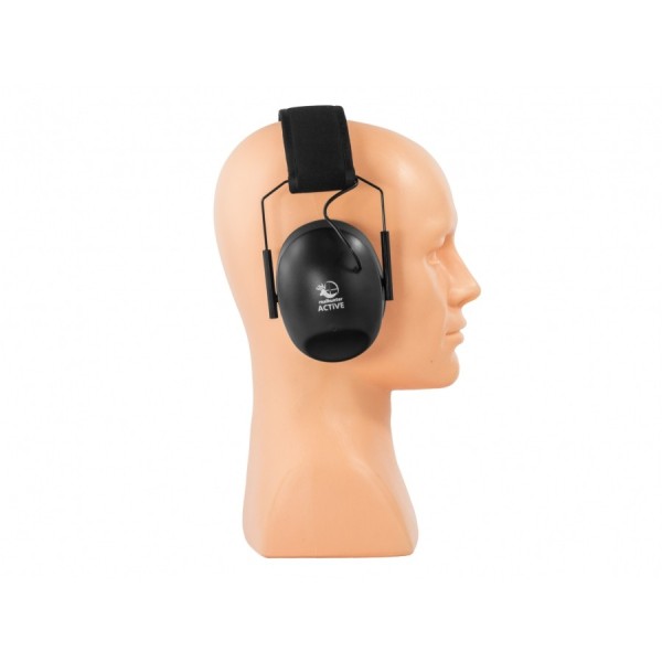 Słuchawki ochronniki słuchu RealHunter Aktywne - Czarne
