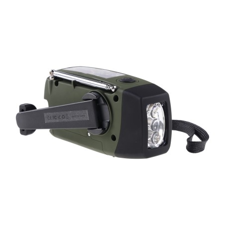 Radio survivalowe awaryjne na korbkę Fosco Powerbank