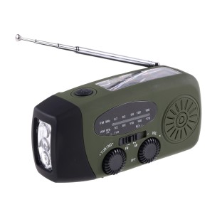 Radio survivalowe awaryjne na korbkę Fosco Powerbank 2