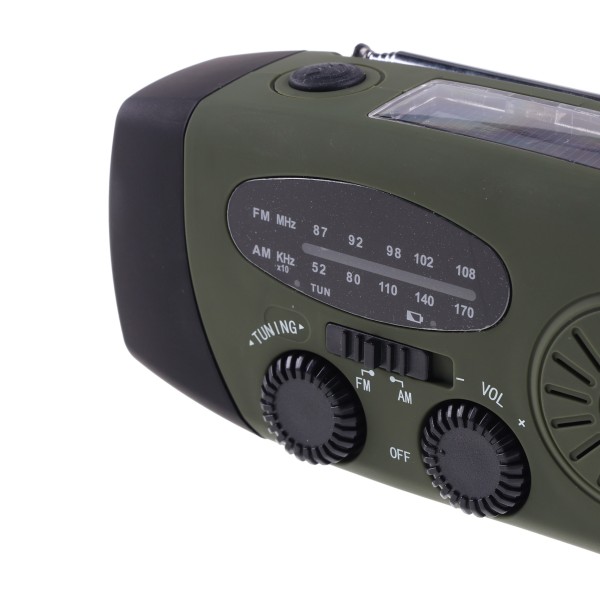 Radio survivalowe awaryjne na korbkę Fosco...