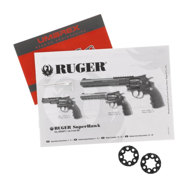 Replika rewolwer ASG Ruger Superhawk 8" 6 mm Chrom