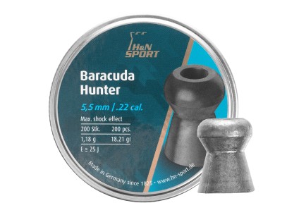 Śrut diabolo H&N Baracuda Hunter 5,5mm 200 szt.