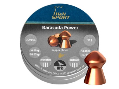Śrut diabolo H&N Baracuda Power 4,5mm 300 szt.