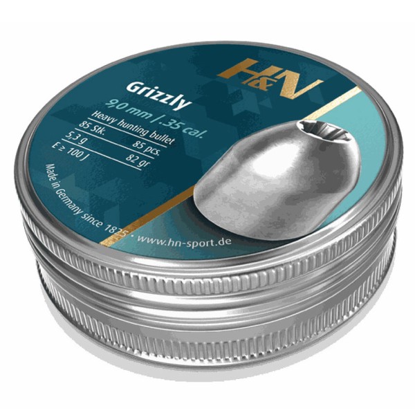 Śrut diabolo H&N Grizzly 9mm 60 szt.