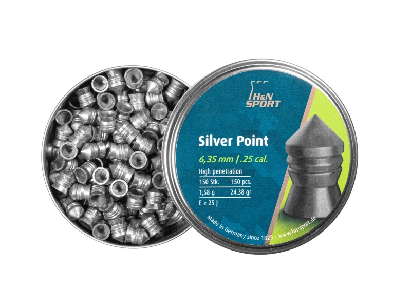 Śrut diabolo H&N Silver Point 6,35mm 150 szt.