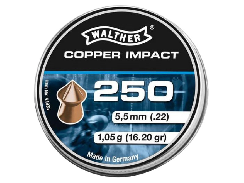 Śrut diabolo Walther Copper Impact 5,5mm 250 szt.