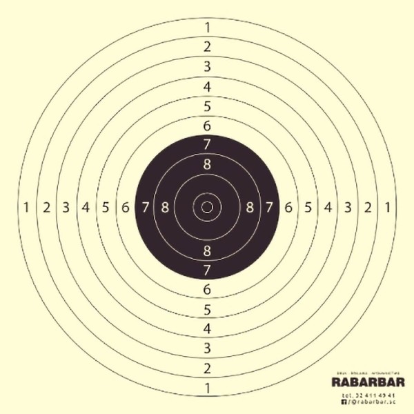 Tarcza strzelecka pistolet pneumatyczny 10m 50...