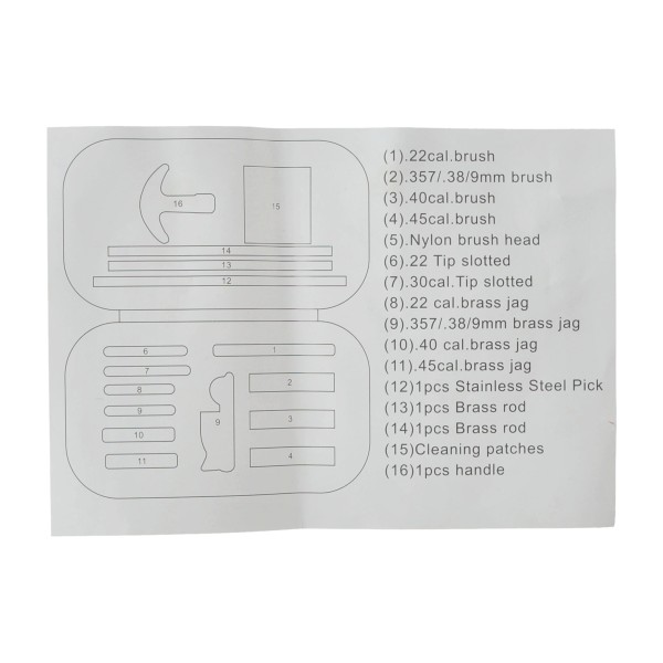 Zestaw szczotek do czyszczenia pistoletu...