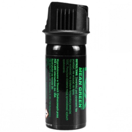 Gaz pieprzowy Fox Labs Mean Green Strumień z Zielonym Barwnikiem Znakującym 1.5oz 43 ml