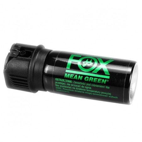 Gaz pieprzowy Fox Labs Mean Green Strumień z Zielonym Barwnikiem Znakującym 1.5oz 43 ml